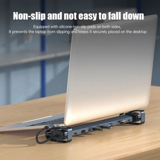Docking Station Powertech PTR-0152 10 Θυρών -  Γκρι image 3