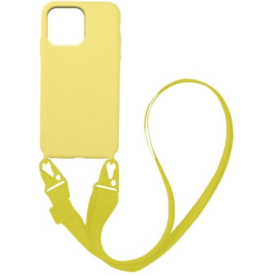 Θήκη Apple iPhone 13 Pro - Sonique Carryhang Liquid Silicone Strap - Κίτρινο image 0
