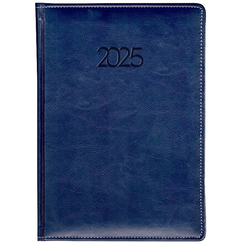 ΥΔΡΟΓΕΙΟΣ Ημερολόγιο Ημερήσιο Δεμένο Pu 2024 Ευρετηρίαση 15χ21 Μπλε