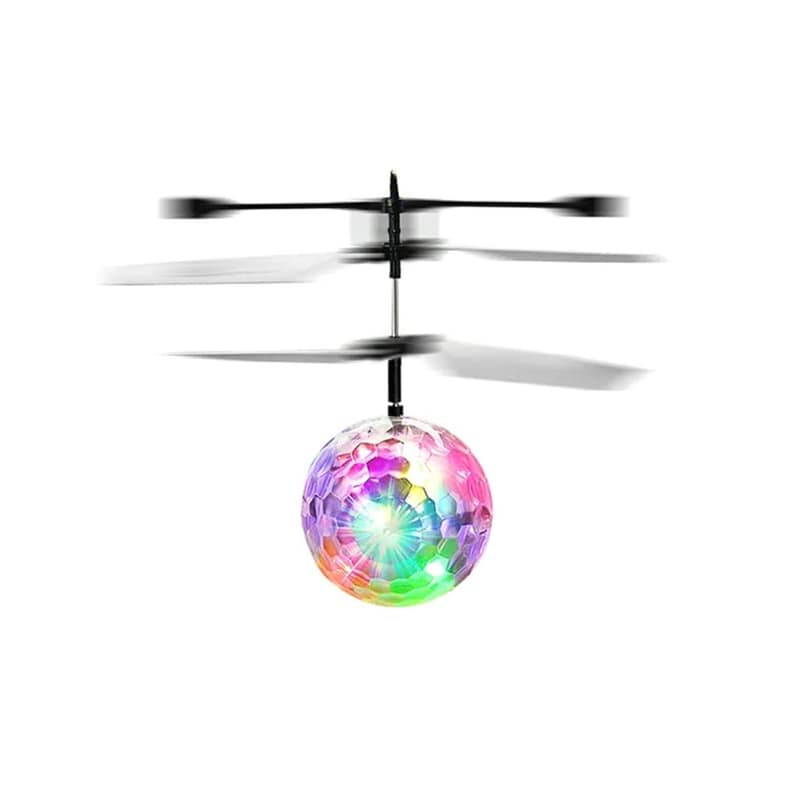 Επαναφορτιζόμενη Ιπτάμενη Μπάλα Ντίσκο Ελικοπτεράκι Led, Disco Ball