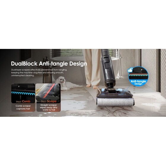TINECO S7 Stretch Steam Plus 25.2 V 0.7 L Μαύρo Σκούπα Stick image 13