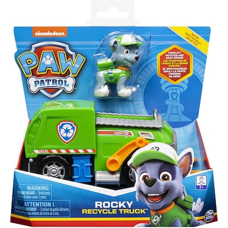 Spin Master Paw Patrol – Rocky Recycle Truck With Pup (20114325)