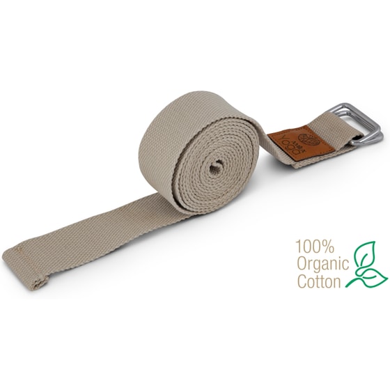 Ζώνη/ Ιμάντας Power Yoga Amila Natural 96835 240x3.8 cm από 100% Οργανικό Βαμβάκι - Μπεζ image 1