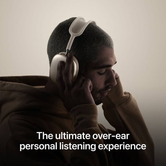 Apple AirPods Max Ασύρματα Ακουστικά Κεφαλής 2nd Gen - Starlight image 7
