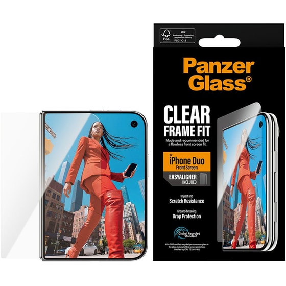 Προστατευτικό οθόνης Apple iPhone Duo - PanzerGlass UWF Privacy w. EasyAligner image 1