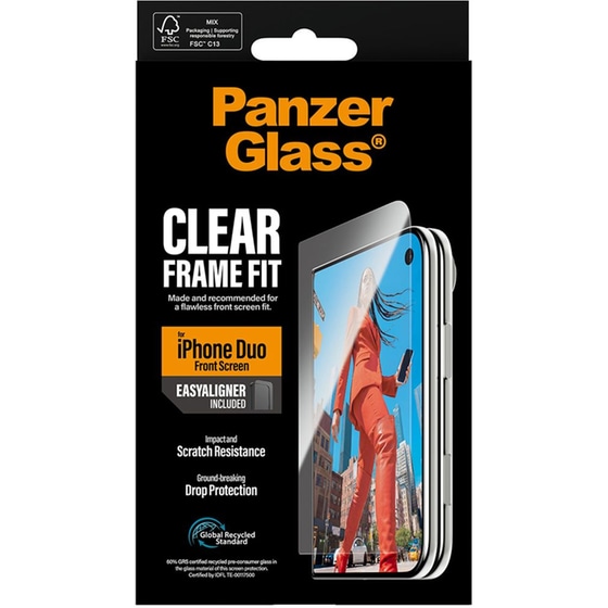 Προστατευτικό οθόνης Apple iPhone Duo - PanzerGlass UWF Privacy w. EasyAligner image 5