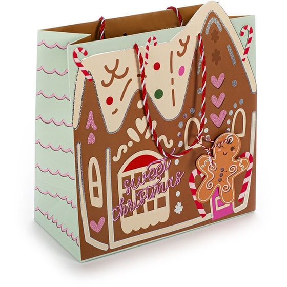 Σακούλα Δώρου Tri-Coastal Gingerbread House Medium image 1