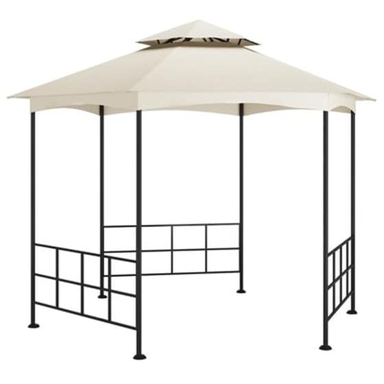 Vidaxl Κιόσκι Με Πλευρικά Τοιχώματα Κρεμ 3,1 X 2,7 Μ. image 0