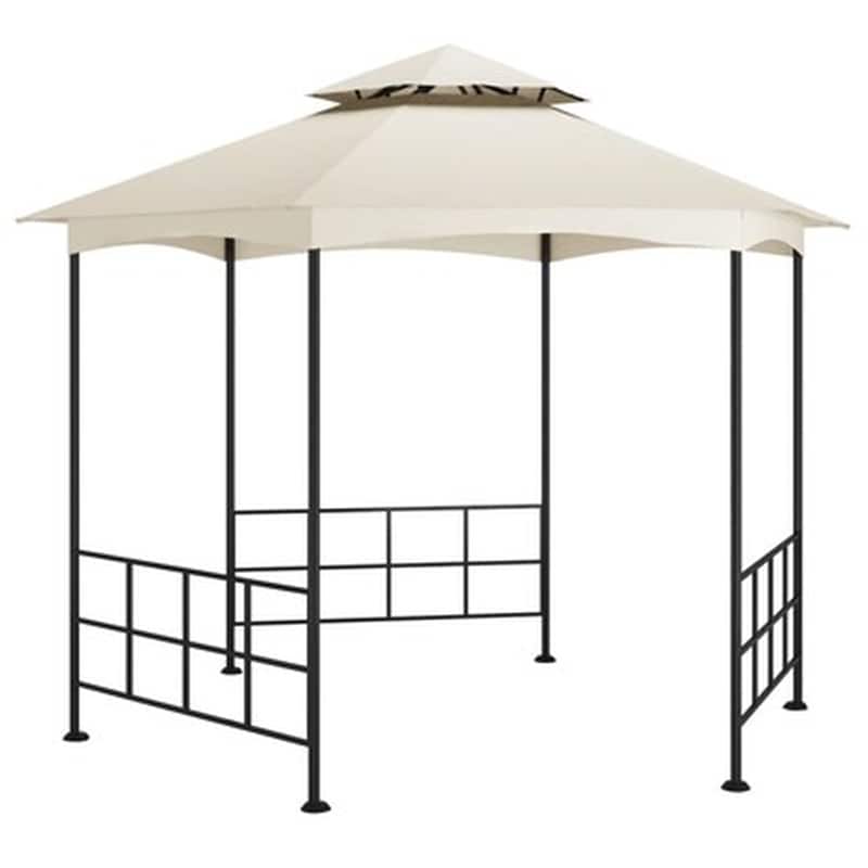 VIDAXL Vidaxl Κιόσκι Με Πλευρικά Τοιχώματα Κρεμ 3,1 X 2,7 Μ.