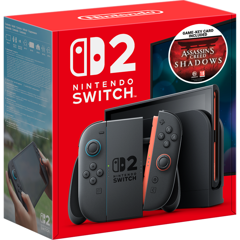 Nintendo Switch 2 Μαύρο Assasins Creed Shadows Bundle
