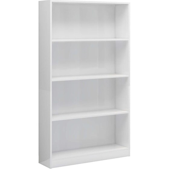 Βιβλιοθήκη VidaXL από Μοριοσανίδα 80x24x142 cm - Λευκό image 0