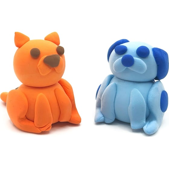 Πηλός Ooly Creatibles Mini Air Dry Clay Kit - Pet BFFs image 2