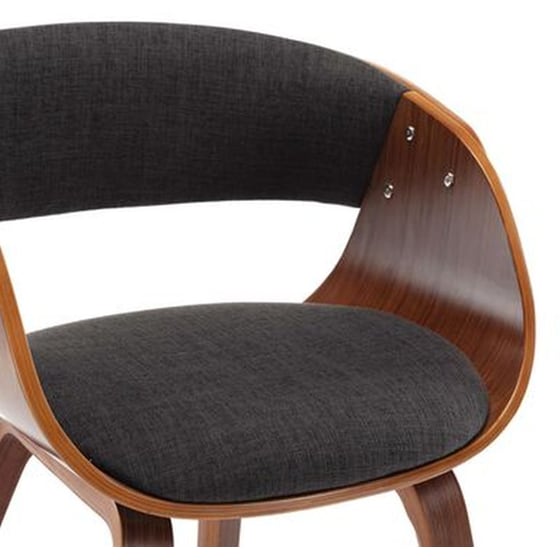 Καρέκλες Τραπεζαρίας Vidaxl  από Λυγισμένο Ξύλο και Ύφασμα 2 Τμχ - Γκρι image 5