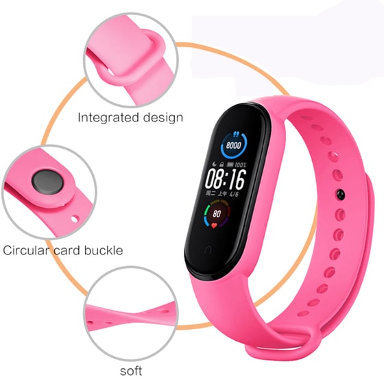 Λουράκι Sonique Color για Xiaomi Mi Band 3/Mi Smart Band 4 - Φούξια image 1