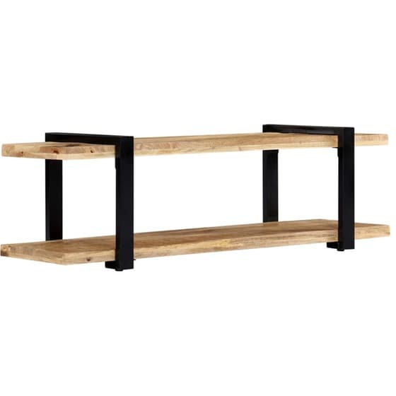 Έπιπλο Τηλεόρασης VidaXL από Ξύλο 130x40x40cm - Kαφέ/Μαύρο image 2