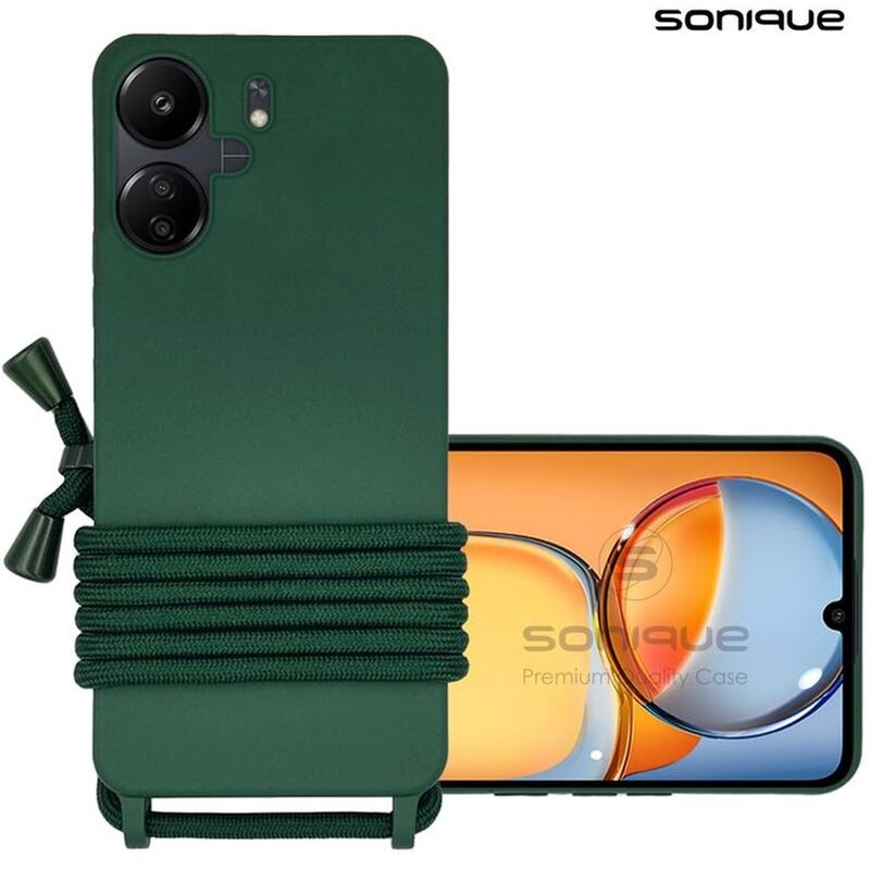 Θήκη Xiaomi Redmi 13C 4G - Sonique Με Κορδόνι Carryhang - Πράσινο SONIQUE
