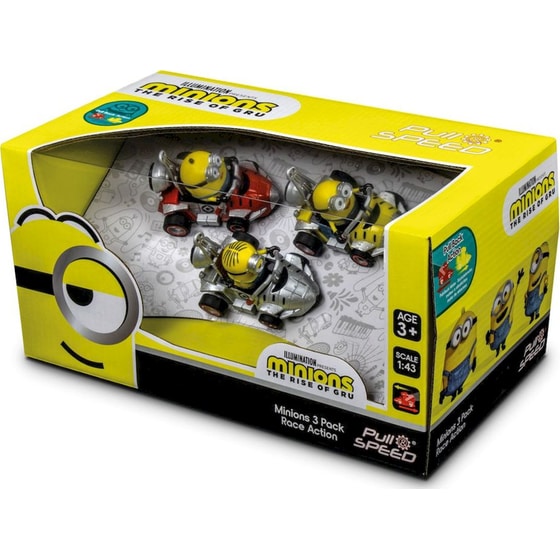 Carrera Pull & Speed: Minions The Rise of Gru - Minions Αυτοκινητάκια 1:43 3 Τεμάχια (15813019) image 0