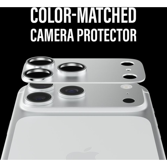 Προστατευτικό καμερών Apple iPhone 18 Pro Max - PanzerGlass Fender Camera Protector - Light Grey image 8
