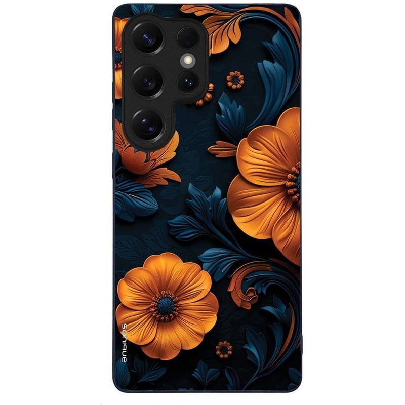 Θήκη Samsung Galaxy S25 Ultra - Sonique 3D Flower Series - Πορτοκαλί