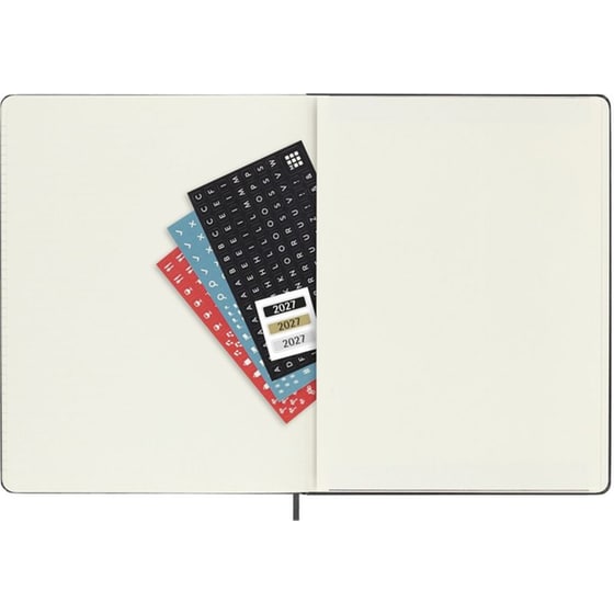 Ημερολόγιο Εβδομαδιαίο 2027 Moleskine 12M XL Hardcover Μαύρο image 4