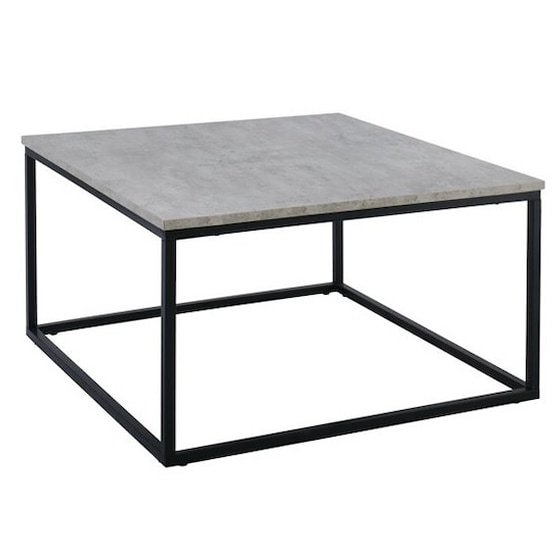 Τραπεζάκι Σαλονιού Woodwell Cement 80x80x45cm - Γκρι image 0