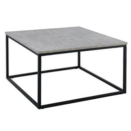 Τραπεζάκι Σαλονιού Woodwell Cement 80x80x45cm - Γκρι