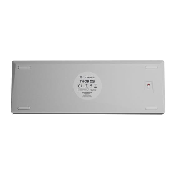 Genesis Thor 660 G2 Gaming Μηχανικό Ασύρματο Bluetooth Πληκτρολόγιο RGB Λευκό (US) image 5