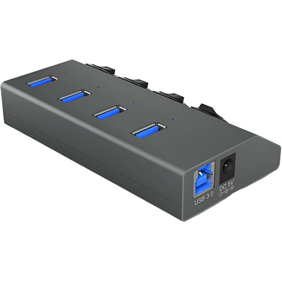Icy Box IB-HUB1405 USB Hub 4-Port USB 3.0 συμβατό με USB-A image 3