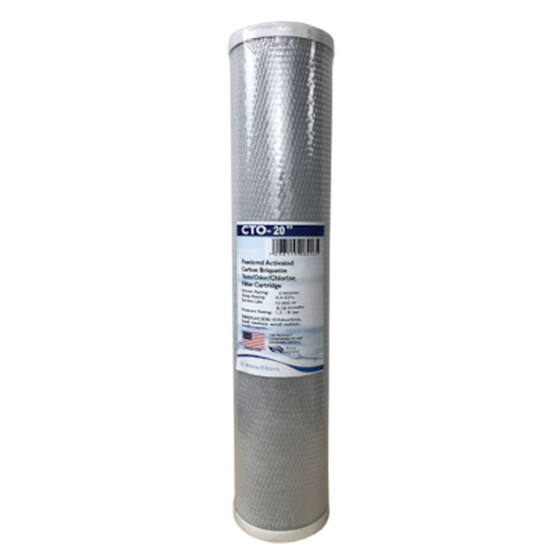 QWATERFILTERS Ανταλλακτικό Φίλτρο Ενεργού Άνθρακα Big-blue Cto-20 5m