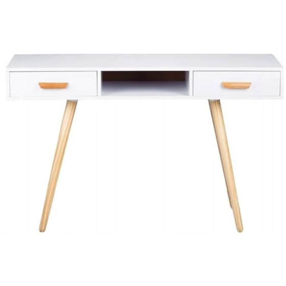 Γραφείο Modernhome από Mdf/Ξύλο Πεύκου 75x45x120 cm Wyj-038 - Καφέ/Λευκό image 1