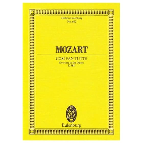 Βιβλίο Για Σύνολα Editions Eulenburg Mozart - Così Fan Tutte Overture image 0