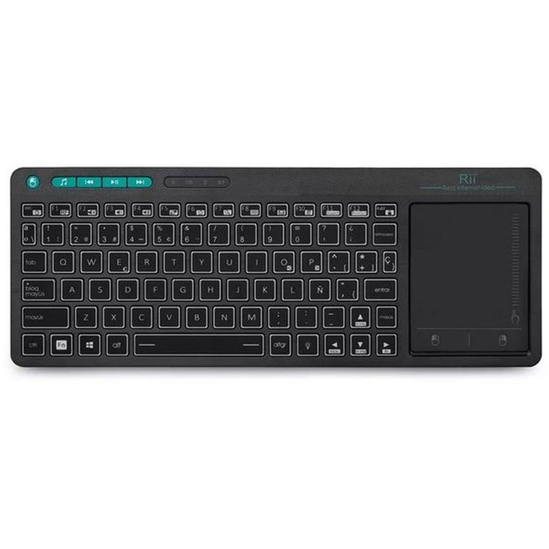 RIITEK RIITEK Mini K18+ Ασύρματο Πληκτρολόγιο με Touchpad Μαύρο