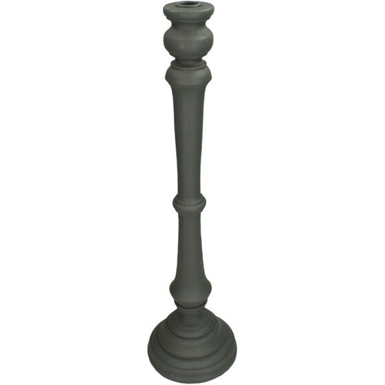 Κηροπήγιο ArteLibre Γκρι Polyresin 15 x 15 x 55 cm image 0