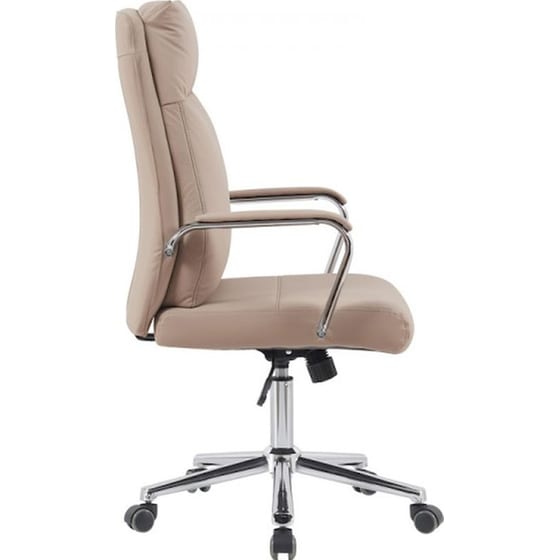 Καρέκλα Γραφείου Διευθυντή 24Mall Peli από Τεχνητό Δέρμα - Cappuccino image 1