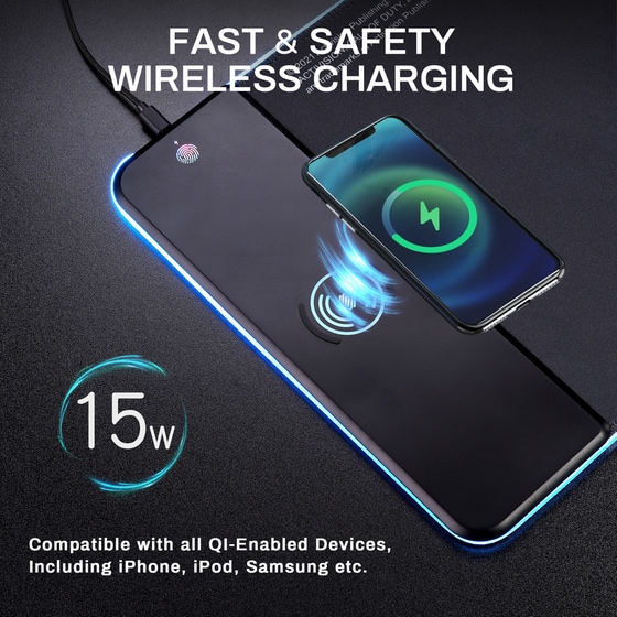 Eureka Ergonomic Call Of Duty Modern Warfare Gaming Mouse Pad XXL 800mm με RGB Φωτισμό Μαύρο image 4