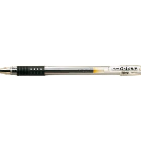 Στυλό Gel Pilot G-1 Grip 0.5 mm Μαύρο (12 Τεμάχια) image 0