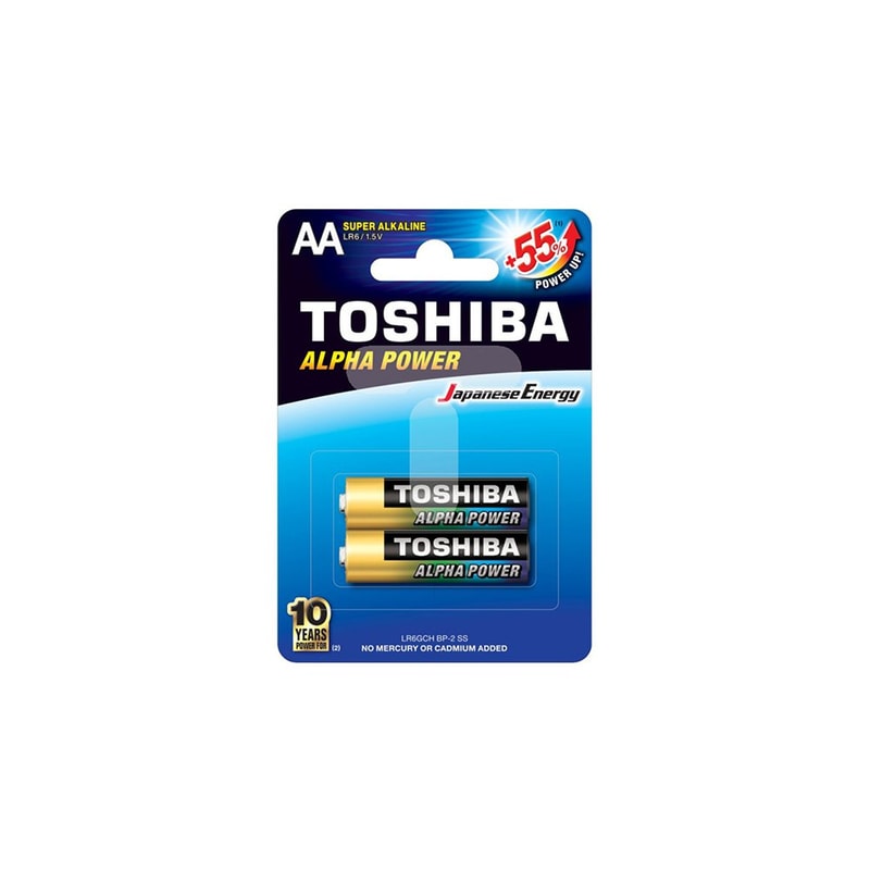TOSHIBA Toshiba Αλκαλικές Μπαταρίες ΑΑ 1.5V 2τμχ