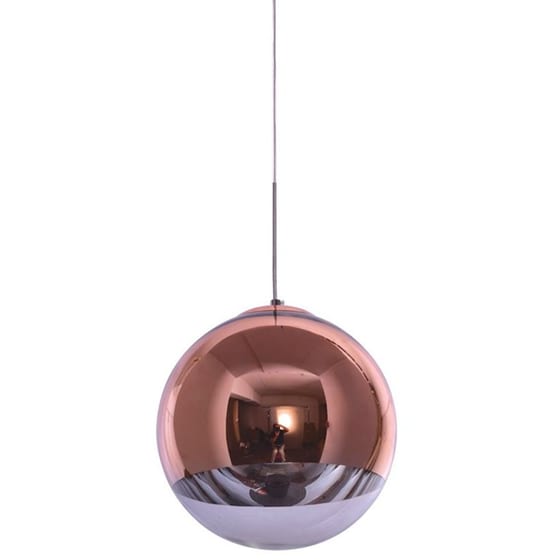 Φωτιστικό Οροφής Μονόφωτο Homelighting Alessia Γυάλινο 30x30x30-120 cm - Χάλκινο image 0