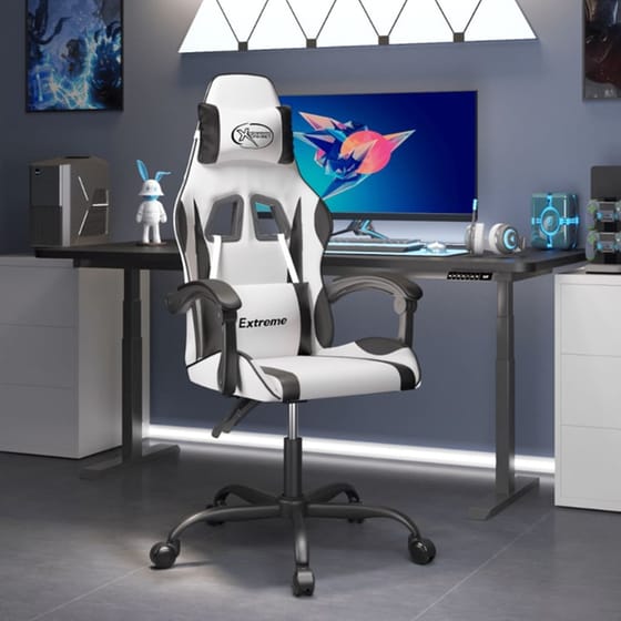 Καρέκλα Gaming VIDAXL 349577 από Τεχνητό Δέρμα - Μαύρη image 10