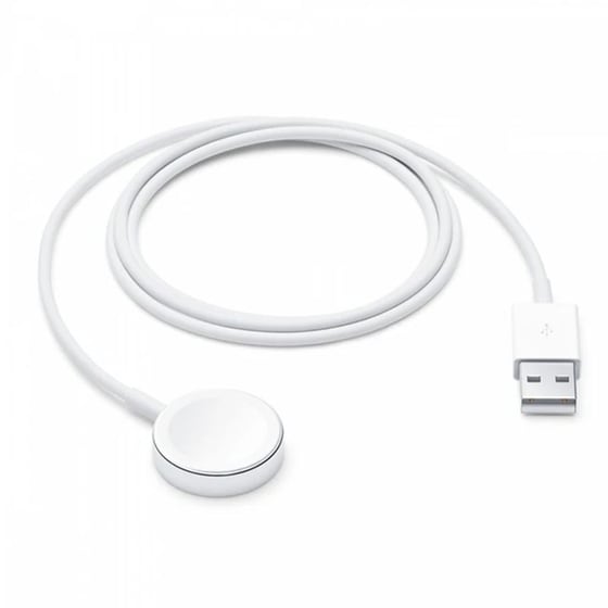 Φορτιστής Μαγνητικός για Apple Watch με Καλώδιο USB 1m - Λευκό image 0