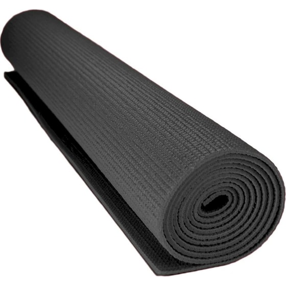 Στρώμα Γυμναστικής Yoga - Pilates Mat Power Force BR-2002 173x61x0.4 cm - Μαύρο image 0