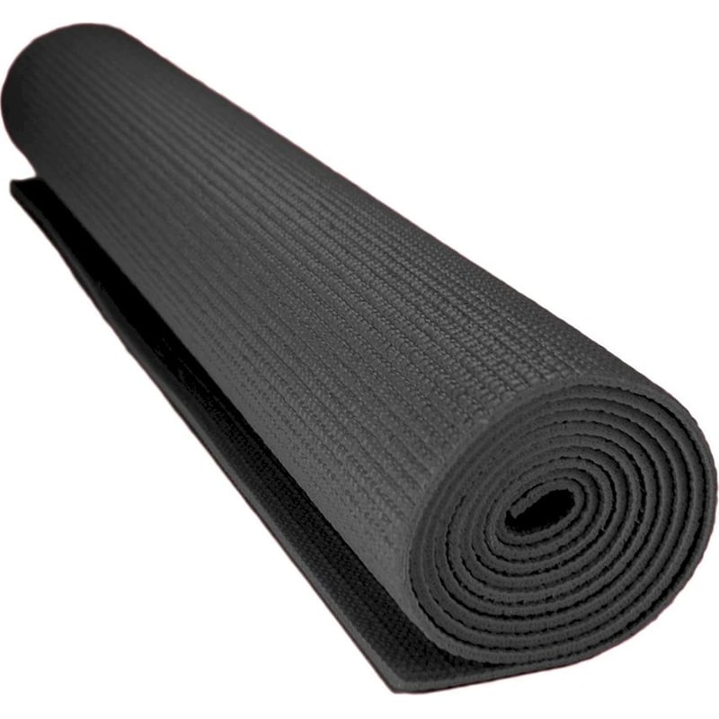 POWER FORCE Στρώμα Γυμναστικής Yoga - Pilates Mat Power Force BR-2002 173x61x0.4 cm - Μαύρο