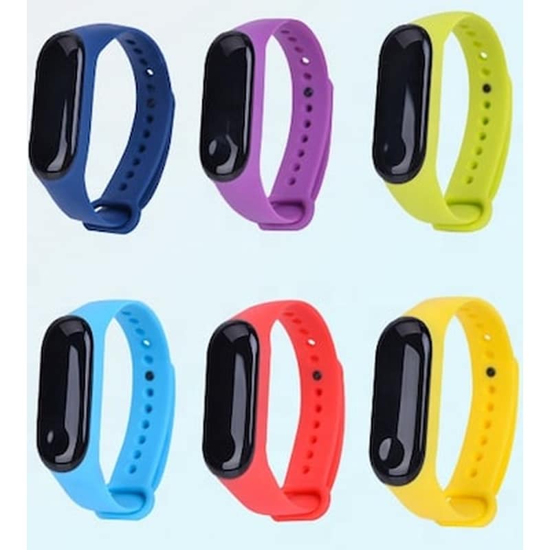 LILAK Λουράκια Lilak για Xiaomi Mi Smart Band 4 6τμχ - Πολύχρωμο