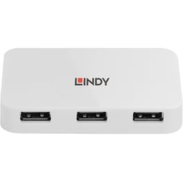 Lindy 43143 USB Hub 4-Port USB 3.0 συμβατό με USB-A