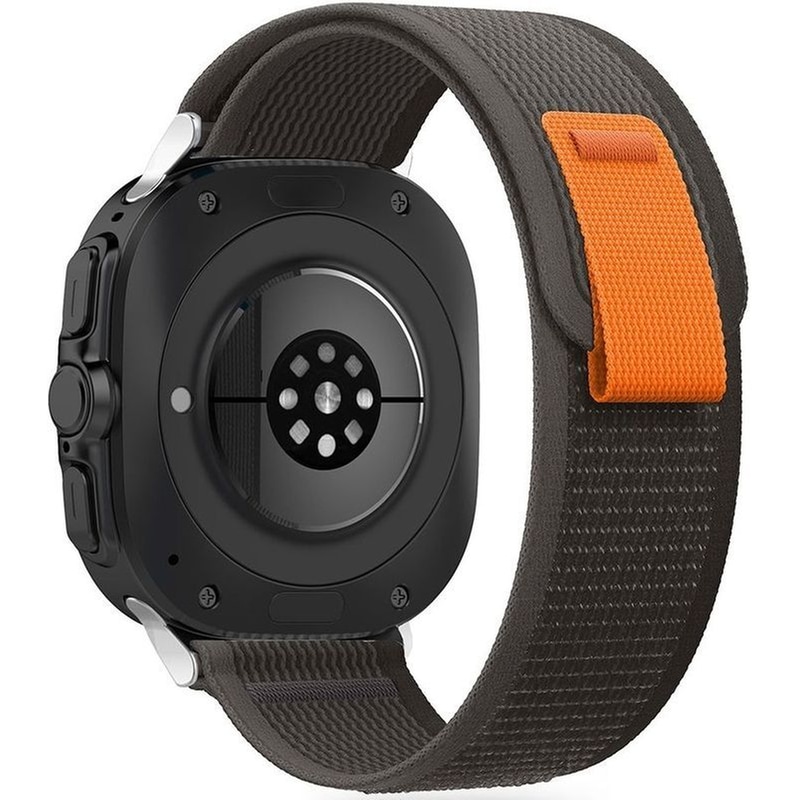 Λουράκι Samsung Galaxy Watch Ultra 47mm - Tech-protect Nylon - Black / Orange (5906302312382)