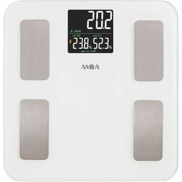 Ψηφιακή Ζυγαριά Σώματος Smart Amila Fitbody 5 με Λιπομετρητή Λευκό