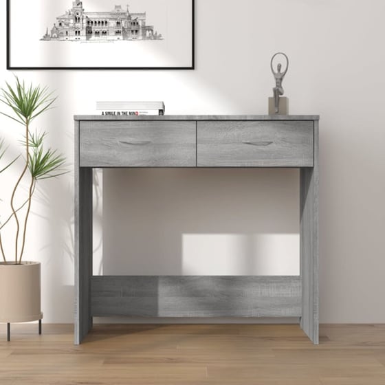 Γραφείο VidaXL από Επεξεργασμένο Ξύλο 80x40x75 cm - Γκρι Sonoma image 1