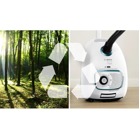 BOSCH BGB41HYG1 WH 600 W με Σακούλα 4 L Λευκό Ηλεκτρική Σκούπα image 4