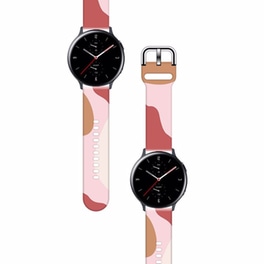 Λουράκι Hurtel Band Moro για Samsung Galaxy Watch 46mm - Camo Pink/Red