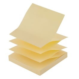 Κύβος Σημειώσεων Ζ D-Rect 75x75 mm Κίτρινο (100 Φύλλων - 1 Τεμάχιο)